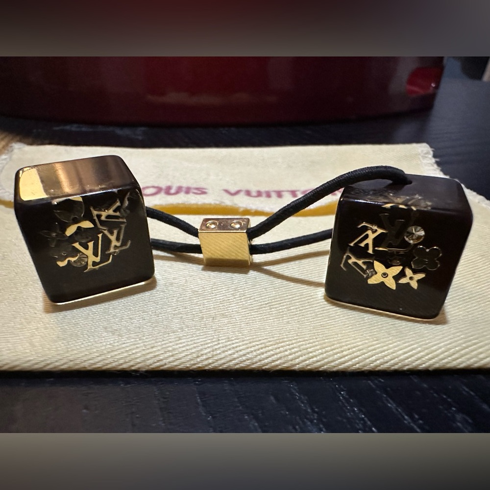COPY - LV chocolate brown Inclusion Hair Tie 🤩